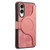 Samsung Galaxy S25 Edge 5G CaseNeo MagSafe RFID Anti-theft Retro Leather Phone Case - Pink