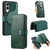 Samsung Galaxy S25 Edge 5G CaseNeo MagSafe RFID Anti-theft Zipper Wallet Retro Leather Phone Case - Green