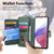 Samsung Galaxy S25 Edge 5G CaseNeo MagSafe RFID Anti-theft Zipper Wallet Retro Leather Phone Case - Green