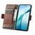 Samsung Galaxy S25 Edge 5G CaseNeo Splicing Dual Magnetic Buckle Leather Phone Case - Brown