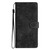 Samsung Galaxy S25 Edge 5G Cherry Blossom Butterfly Skin Feel Embossed PU Phone Case - Black