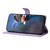 Samsung Galaxy S25 Edge 5G Cherry Blossom Butterfly Skin Feel Embossed PU Phone Case - Purple