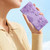 Samsung Galaxy S25 Edge 5G Cherry Blossom Butterfly Skin Feel Embossed PU Phone Case - Purple