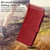 Samsung Galaxy S25 Edge 5G Classic Calf Texture Flip Leather Phone Case - Red