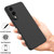 Samsung Galaxy S25 Edge 5G Color Liquid Silicone Phone Case - Black
