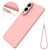 Samsung Galaxy S25 Edge 5G Color Liquid Silicone Phone Case - Pink