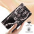 Samsung Galaxy S25 Edge 5G Colored Drawing Pattern Plain Weave Leather Phone Case - Black And White Tiger