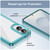 Samsung Galaxy S25 Edge 5G Colorful Series Acrylic Hybrid TPU Phone Case - Transparent Blue