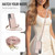 Samsung Galaxy S25 Edge 5G Crossbody Dual-buckle Wallet RFID Back Leather Phone Case - Rose Gold