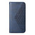 Samsung Galaxy S25 Edge 5G Cubic Grid Calf Texture Magnetic Leather Phone Case - Blue