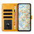 Samsung Galaxy S25 Edge 5G Daisy Embossed Leather Phone Case - Yellow