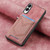 Samsung Galaxy S25 Edge 5G Denim Texture Leather Skin Phone Case with Card Slot - Pink