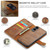 Samsung Galaxy S25 Edge 5G DG.MING Crazy Horse Texture Detachable Magnetic Leather Case - Brown