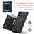 Samsung Galaxy S25 Edge 5G DG.MING M1 Series 3-Fold Multi Card Wallet + Magnetic Phone Case - Black Samsung Galaxy S25 Edge 5G DG.MING M1 Series 3-Fold Multi Card Wallet + Magnetic Phone Case - Black