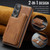Samsung Galaxy S25 Edge 5G DG.MING MAGKING-K3 Series MagSafe RFID Card Bag Detachable Phone Case - Brown