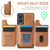 Samsung Galaxy S25 Edge 5G DG.MING MAGKING-K3 Series MagSafe RFID Card Bag Detachable Phone Case - Brown