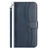 Samsung Galaxy S25 Edge 5G Dual-Folded S-shape Leather Phone Case - Navy Blue