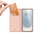 Samsung Galaxy S25 Edge 5G DUX DUCIS Skin Pro Series Flip Leather Phone Case - Pink