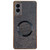 Samsung Galaxy S25 Edge 5G Electroplating PC Glitter Grain MagSafe Phone Case - Black