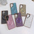 Samsung Galaxy S25 Edge 5G Electroplating PC Glitter Grain MagSafe Phone Case - Black
