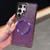 Samsung Galaxy S25 Edge 5G Electroplating PC Glitter Grain MagSafe Phone Case - Purple Samsung Galaxy S25 Edge 5G Electroplating PC Glitter Grain MagSafe Phone Case - Purple
