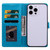 Samsung Galaxy S25 Edge 5G Embossed Floral Pattern Leather Phone Case - Blue