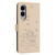 Samsung Galaxy S25 Edge 5G Embossed Kitten Phone Leather Case with Lanyard - Beige