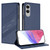 Samsung Galaxy S25 Edge 5G Embossed Multi-functional Wallet Retro Leather Phone Case - Dark Blue