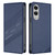 Samsung Galaxy S25 Edge 5G Embossed Multi-functional Wallet Retro Leather Phone Case - Dark Blue