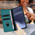 Samsung Galaxy S25 Edge 5G Embossed Multi-functional Wallet Retro Leather Phone Case - Dark Green