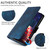 Samsung Galaxy S25 Edge 5G Embossed Rhombus Starry Leather Phone Case - Blue