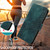 Samsung Galaxy S25 Edge 5G Embossed Rhombus Starry Leather Phone Case - Green