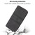 Samsung Galaxy S25 Edge 5G Embossed Stripes Skin Feel Leather Phone Case - Black