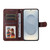 Samsung Galaxy S25 Edge 5G ENKAY Card Wallet Calf Texture Leather Phone Case with Screen Film - Blue