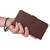 Samsung Galaxy S25 Edge 5G ENKAY Card Wallet Calf Texture Leather Phone Case with Screen Film - Blue