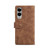 Samsung Galaxy S25 Edge 5G ESEBLE Retro Frosted RFID Flip Leather Phone Case - Brown Samsung Galaxy S25 Edge 5G ESEBLE Retro Frosted RFID Flip Leather Phone Case - Brown