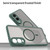 Samsung Galaxy S25 Edge 5G Fan Dun Series TPU Hybrid PC Frosted Magsafe Phone Case - Green Samsung Galaxy S25 Edge 5G Fan Dun Series TPU Hybrid PC Frosted Magsafe Phone Case - Green