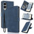 Samsung Galaxy S25 Edge 5G Fantasy Skin-feel Calfskin Texture Leather Phone Case - Blue Samsung Galaxy S25 Edge 5G Fantasy Skin-feel Calfskin Texture Leather Phone Case - Blue