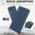 Samsung Galaxy S25 Edge 5G Fantasy Skin-feel Calfskin Texture Leather Phone Case - Blue Samsung Galaxy S25 Edge 5G Fantasy Skin-feel Calfskin Texture Leather Phone Case - Blue