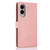 Samsung Galaxy S25 Edge 5G Fantasy Skin-feel Calfskin Texture Leather Phone Case - Pink Samsung Galaxy S25 Edge 5G Fantasy Skin-feel Calfskin Texture Leather Phone Case - Pink