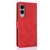 Samsung Galaxy S25 Edge 5G Fantasy Skin-feel Calfskin Texture Leather Phone Case - Red Samsung Galaxy S25 Edge 5G Fantasy Skin-feel Calfskin Texture Leather Phone Case - Red