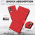 Samsung Galaxy S25 Edge 5G Fantasy Skin-feel Calfskin Texture Leather Phone Case - Red Samsung Galaxy S25 Edge 5G Fantasy Skin-feel Calfskin Texture Leather Phone Case - Red