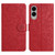 Samsung Galaxy S25 Edge 5G Floral Embossed Pattern Leather Phone Case - Red Samsung Galaxy S25 Edge 5G Floral Embossed Pattern Leather Phone Case - Red