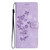 Samsung Galaxy S25 Edge 5G Flower Butterfly Embossing Pattern Leather Phone Case - Purple