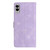 Samsung Galaxy S25 Edge 5G Flower Butterfly Embossing Pattern Leather Phone Case - Purple