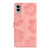 Samsung Galaxy S25 Edge 5G Flower Embossing Pattern Leather Phone Case - Pink