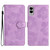Samsung Galaxy S25 Edge 5G Flower Embossing Pattern Leather Phone Case - Purple