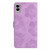 Samsung Galaxy S25 Edge 5G Flower Embossing Pattern Leather Phone Case - Purple