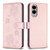 Samsung Galaxy S25 Edge 5G Four-leaf Embossed Leather Phone Case - Pink Samsung Galaxy S25 Edge 5G Four-leaf Embossed Leather Phone Case - Pink