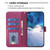 Samsung Galaxy S25 Edge 5G Four-leaf Embossed Leather Phone Case - Rose Red